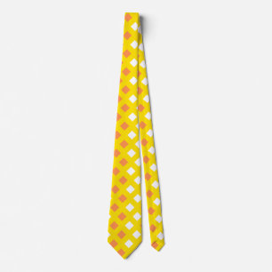 Cravate Unisex Plaid Jaune classique