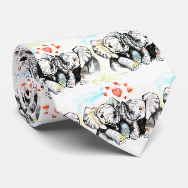 Cravate Valentines - (Roulé)