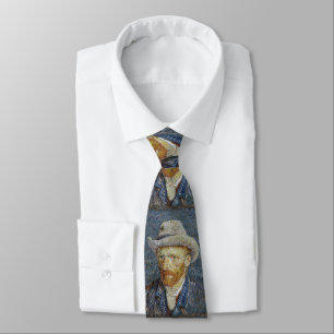 Cravate Van Gogh Autoportrait Gris Sens Casquette Peinture