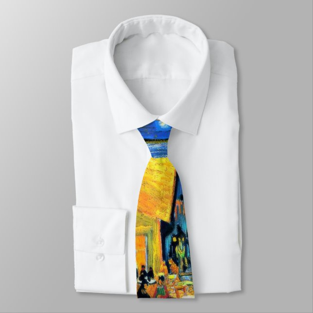 Cravate Van Gogh - Terrasse Café (Attaché)