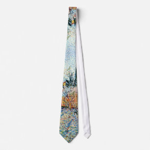 Cravate Verger avec des pêchers de Vincent Van Gogh