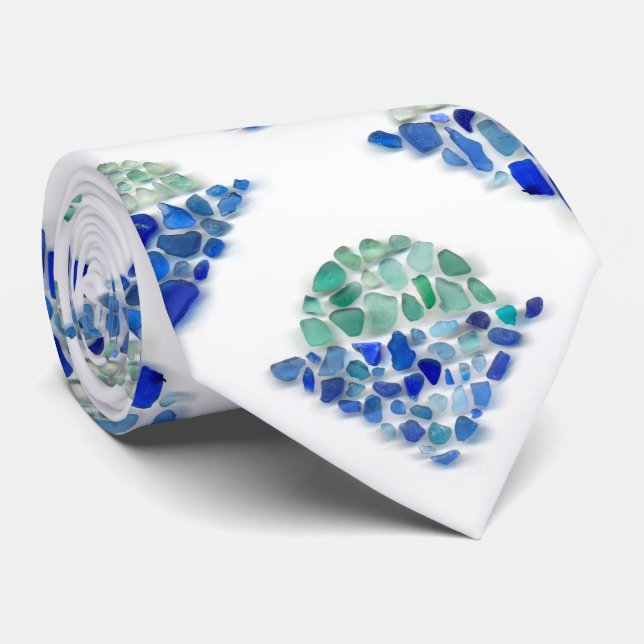 Cravate Verre marin - Sunrise (Roulé)