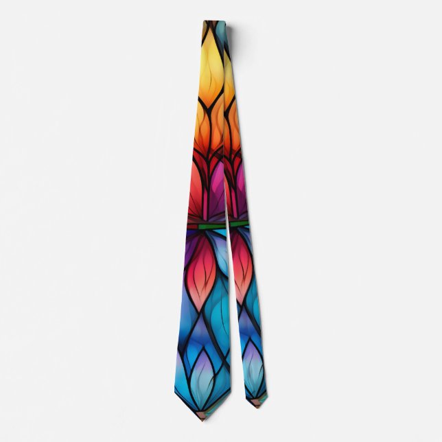 Cravate Verre Vivid, Coloré, Flambant (Devant)