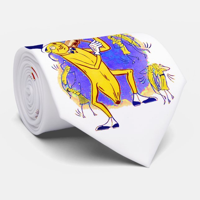 Cravate vers 1950 Banana Feuille de musique imprimé (Roulé)