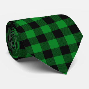Cravate Vert Kelly Buffalo carreaux
