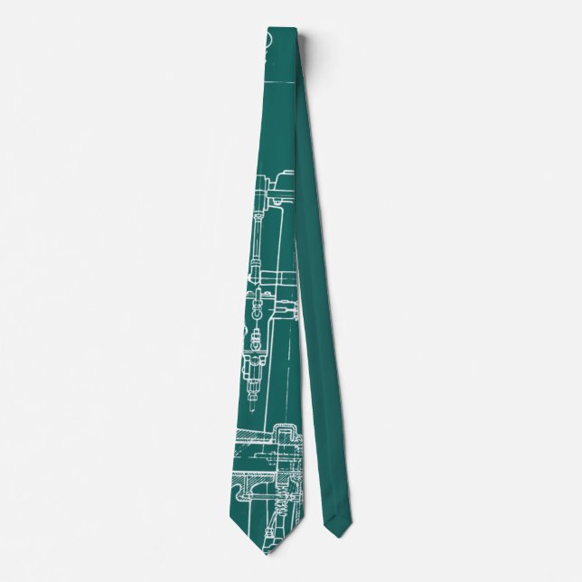 Cravate Vert ouvrier et blanc de modèle de dessin (Devant)