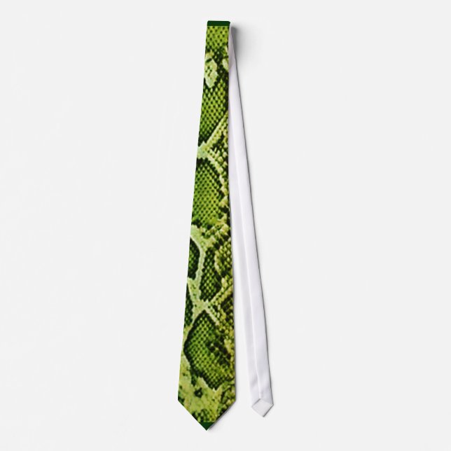 Cravate Verte Snakeskin (Devant)