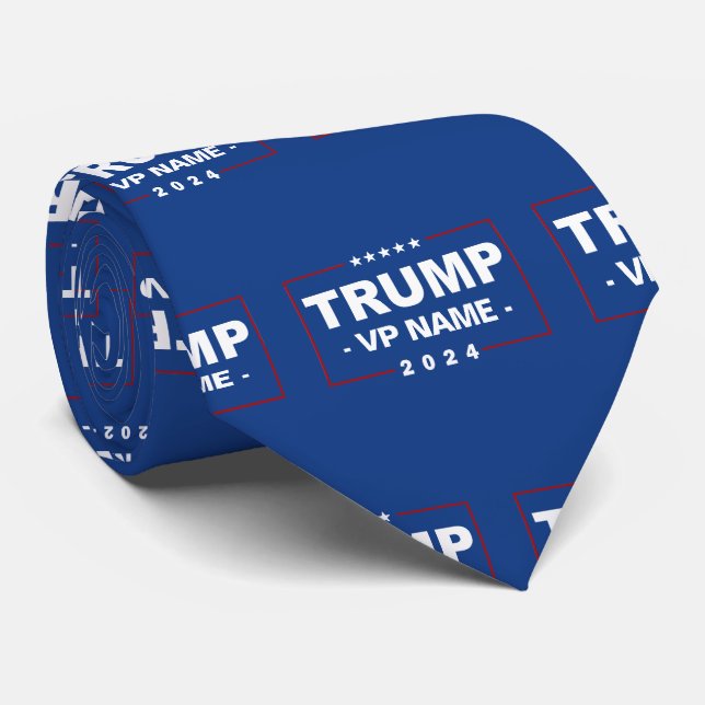 Cravate Vice-président Trump 2024 sur mesure (Roulé)