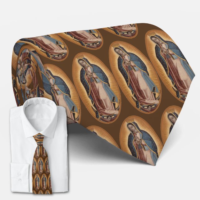 Cravate Vierge Marie de Guadalupe Mexique Espagnol (Créateur téléchargé)