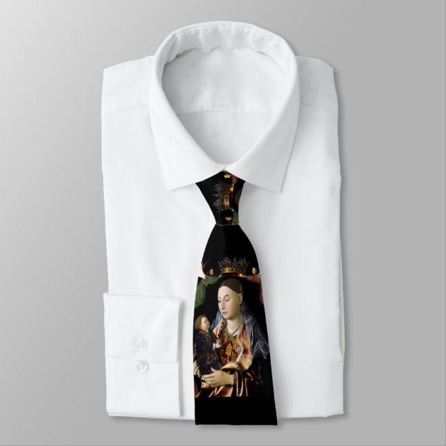 Cravate Vierge salée et enfant Christ (Attaché)