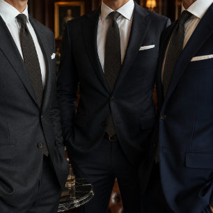 Cravate Vieux Argent Glen Plaid   Luxe Affaires Executive