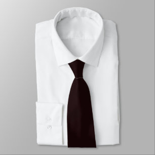 Cravate Vin rouge rustique foncé Couleur solide moderne