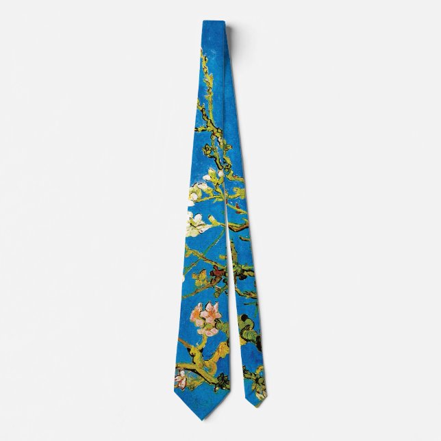 Cravate Vincent Van Gogh - Arbres aux amandes florissants (Devant)