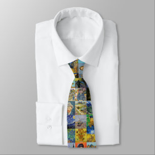 Cravate Vincent van Gogh - Masterpieces Mosaic Patchwork