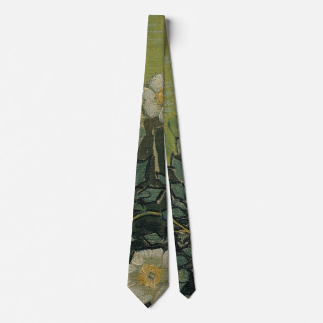 Cravate Vincent van Gogh - Roses sauvages (Devant)