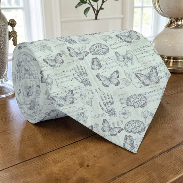 Cravate Vintage Anatomy Science Custom Necktie (Créateur téléchargé)