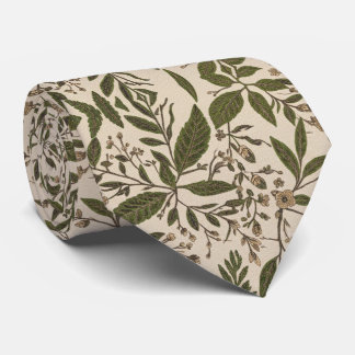 Cravate Vintage Botanical Leaf 