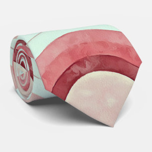 Cravate Vıntage Design arc-en-ciel Super en corail et dése