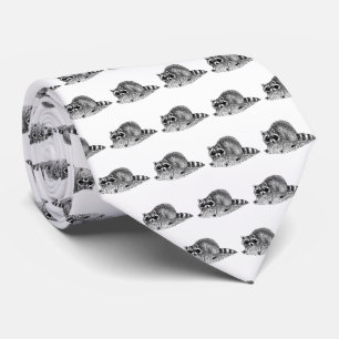 Cravate Vintage Masked Raccoon