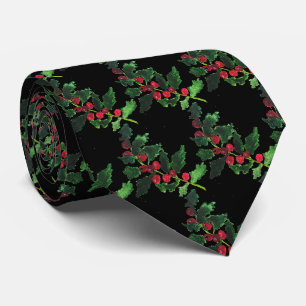 Cravate Vintage Noël Vintage Faveurs Red Festive