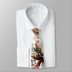 Cravate Vintage rouge et blanc