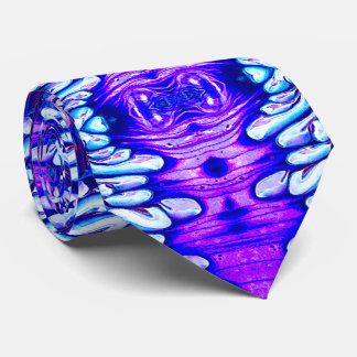 Cravate violet/bleu