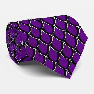 Cravate violette pourpre d'échelle de dragon