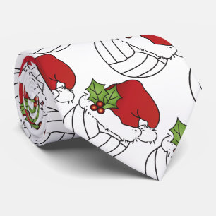 Cravate Volley-ball de Noël
