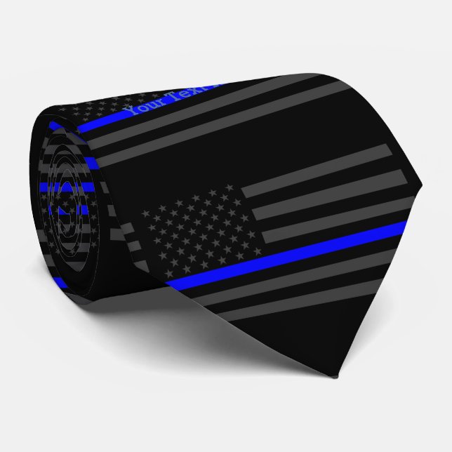 Cravate Votre drapeau fait sur commande mince des USA de (Roulé)