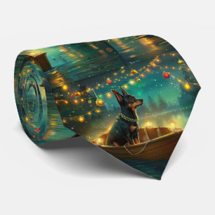 Cravate Voyage de Noël australien Kelpie