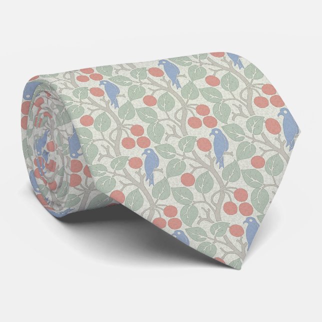 Cravate Voysey's Birds in Fruit Tree Neck Tie (Roulé)