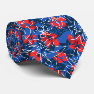 Cravate Wailea Hibiscus Floral Hawaïen Camo
