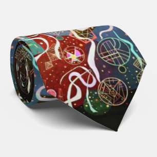 Cravate Wassily Kandinsky Mouvement I Cercles Carré