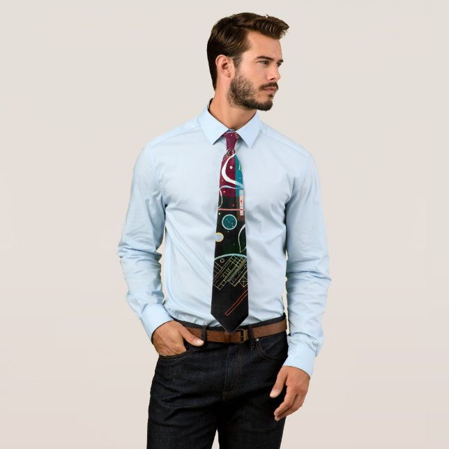 Cravate Wassily Kandinsky - Mouvement Un art Abstrait (En situation)