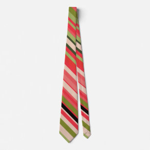 Cravate Watermelon-Inspired Stripes