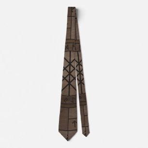 Cravate Web de Wyrd Matrix de texture en bois de destin
