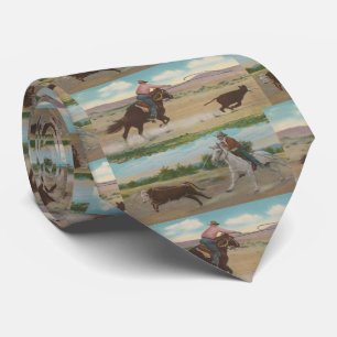 Cravate Western Rodeo Ranch Calf Roping