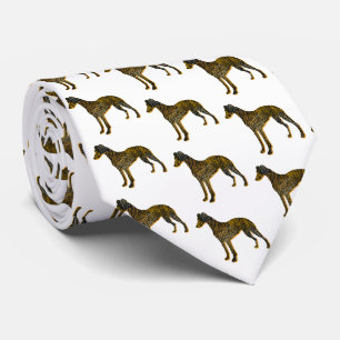 Cravate Whippet Italien Gris Silhouette Halloween Blanc