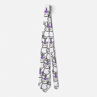 Cravate White Cat Celebration Tie
