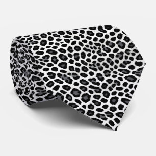 Cravate White Leopard Elegant Populaire Collection de luxe