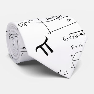 Cravate White Math Equations Formules Enseignant de l'écol