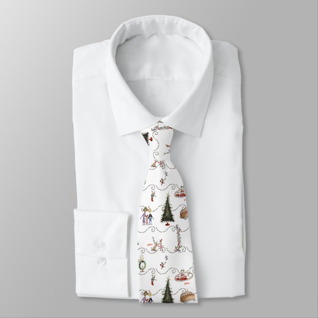 Cravate Whoville Christmas Garland Celebration (Attaché)