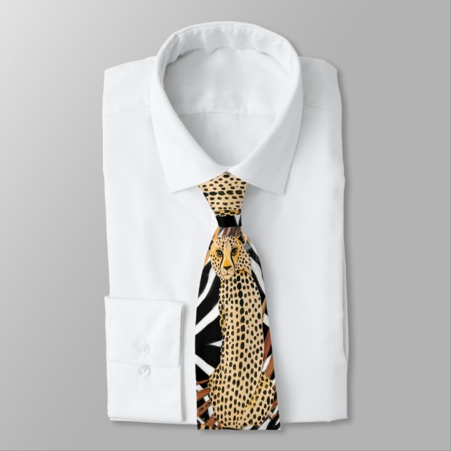 Cravate Wild Cheetah Neck Tie (Attaché)