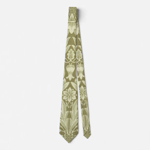 Cravate William Morris Fleur verte tournesol