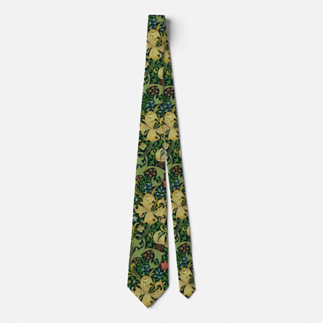 Cravate William Morris "Golden Lily" 4 (Devant)