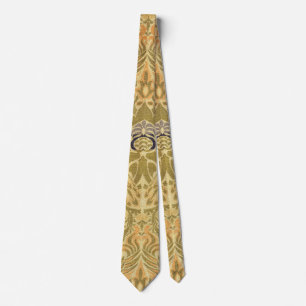 Cravate William Morris Paon Dragon Arts et Métiers Vintage