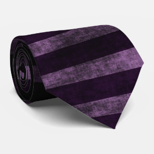 Cravate Witchy Stripes in Purple and Black