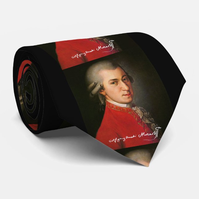 Cravate Wolfgang amadeus mozart ク タ イ (Roulé)