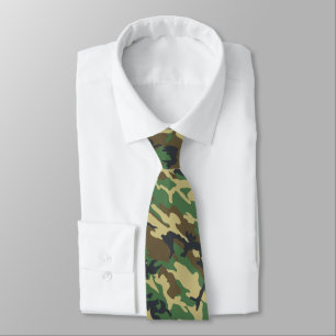 Cravate Woodland Camo