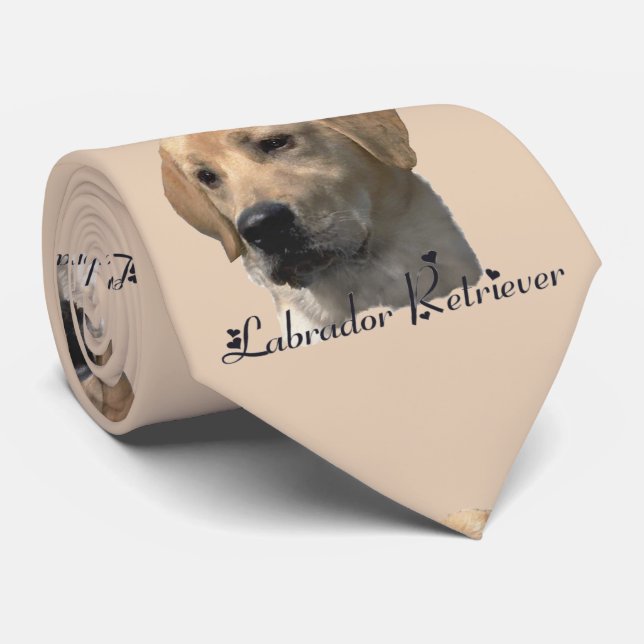 Cravate Yellow Labrador Retriever (Roulé)